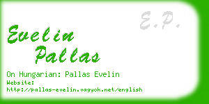 evelin pallas business card